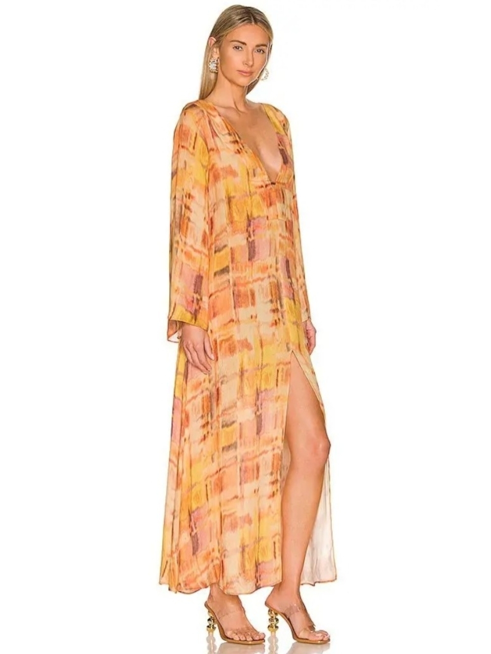 Cult Gaia Eeva Cover-Up Maxi Dress NWT Summer Haze Resort Goddess Large - Picture 3 of 16